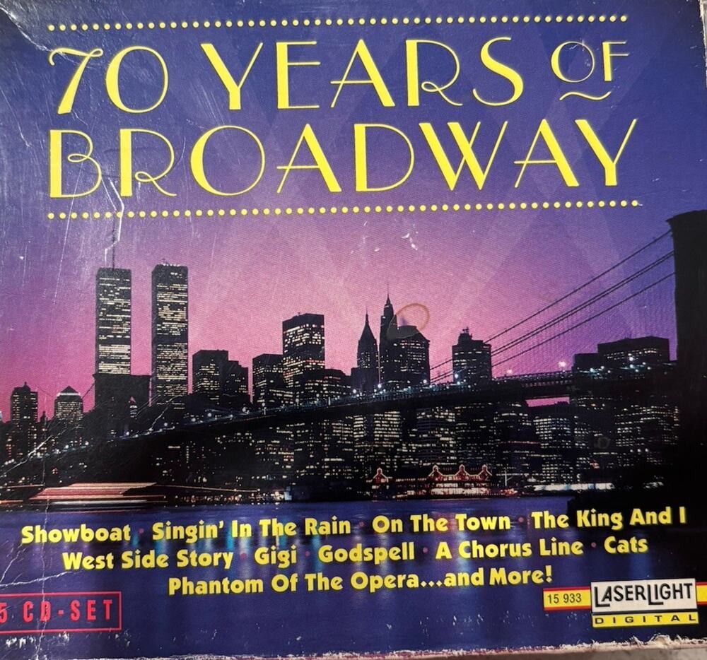 Laserlight 70 Years of Broadway 5-CD Box Set Musicals Compilation 12 279-12 283